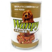 Wanpy Chicken+ Vegetable 雞肉 野菜狗罐頭 375g